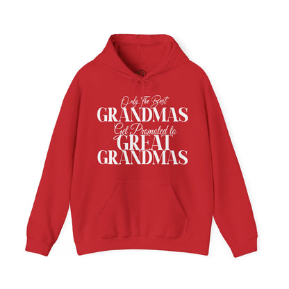 Only The Best Grandmas Get Promoted Hoodie 2