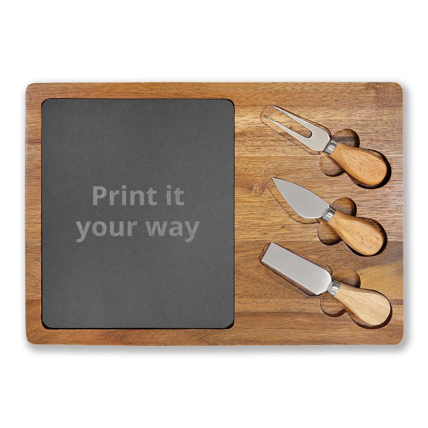 Engraved Tree of Life Charcuterie Board with Cheese Knife Set