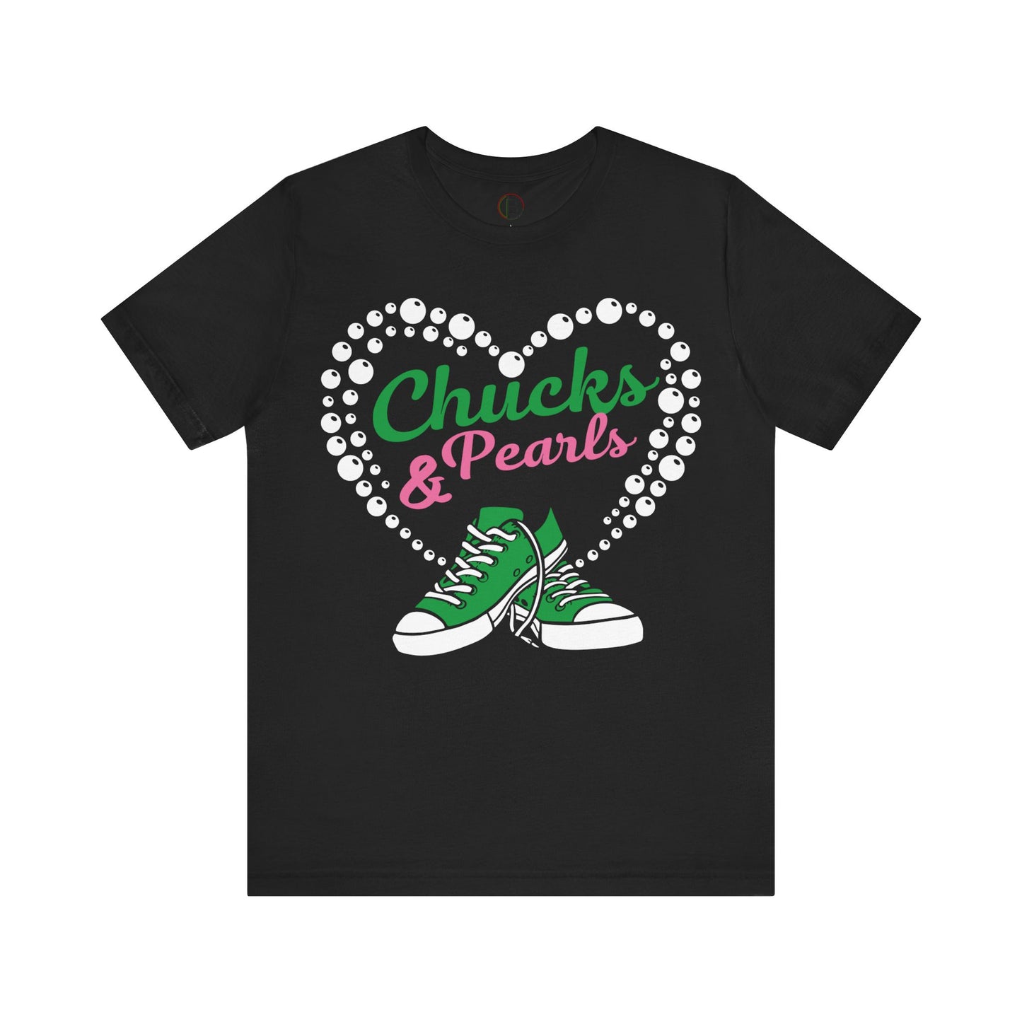 Chucks & Pearls - Green & Pink AKA Tee