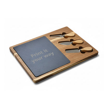 Engraved Tree of Life Charcuterie Board with Cheese Knife Set