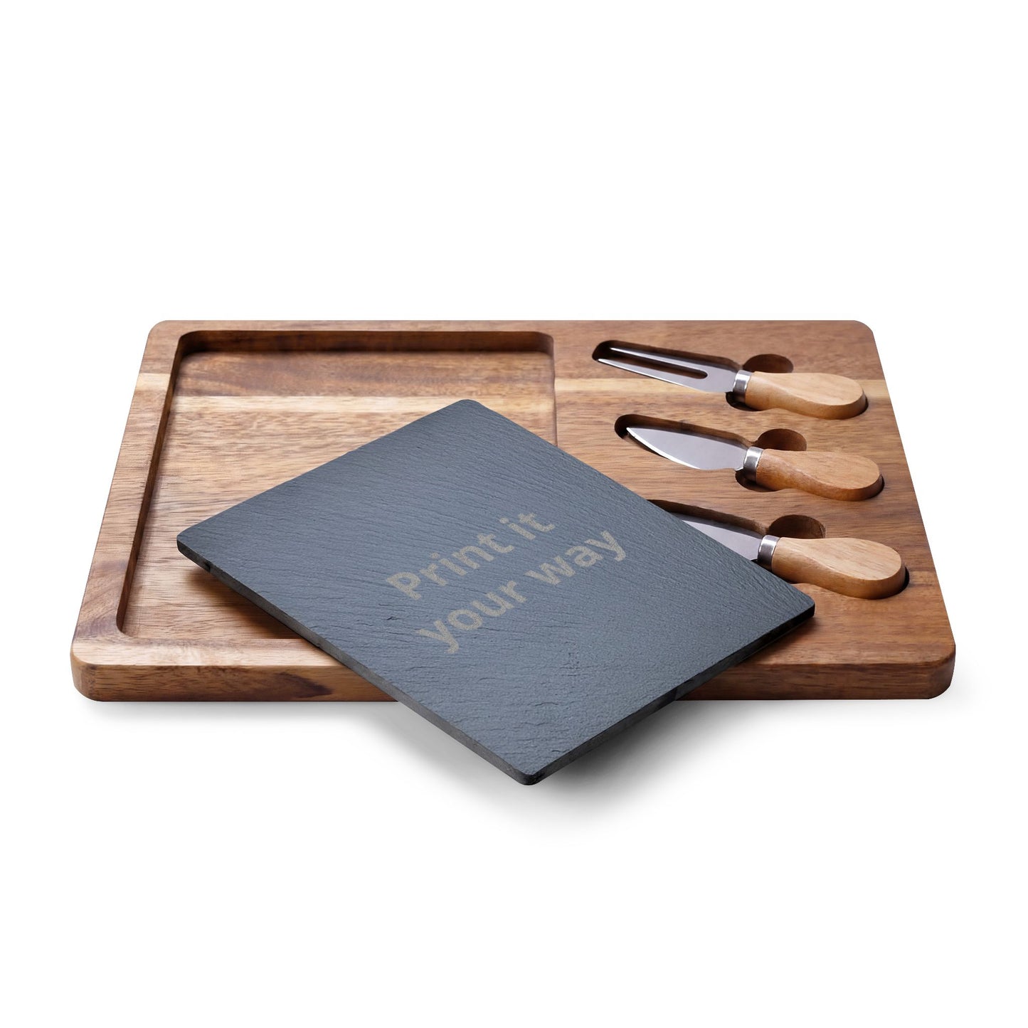 Engraved Tree of Life Charcuterie Board with Cheese Knife Set