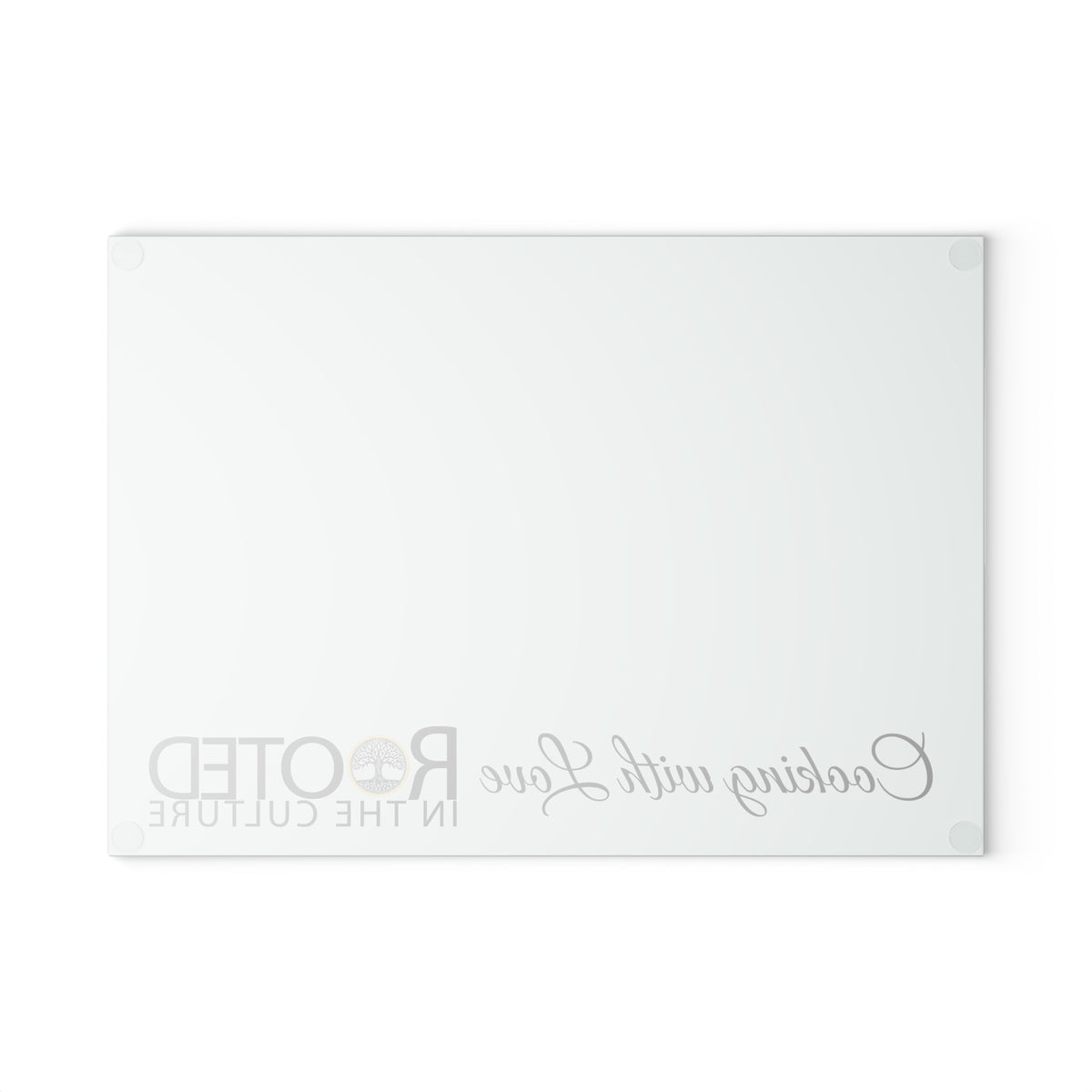 Cooking with Love Rooted in the Culture® Glass Cutting Board